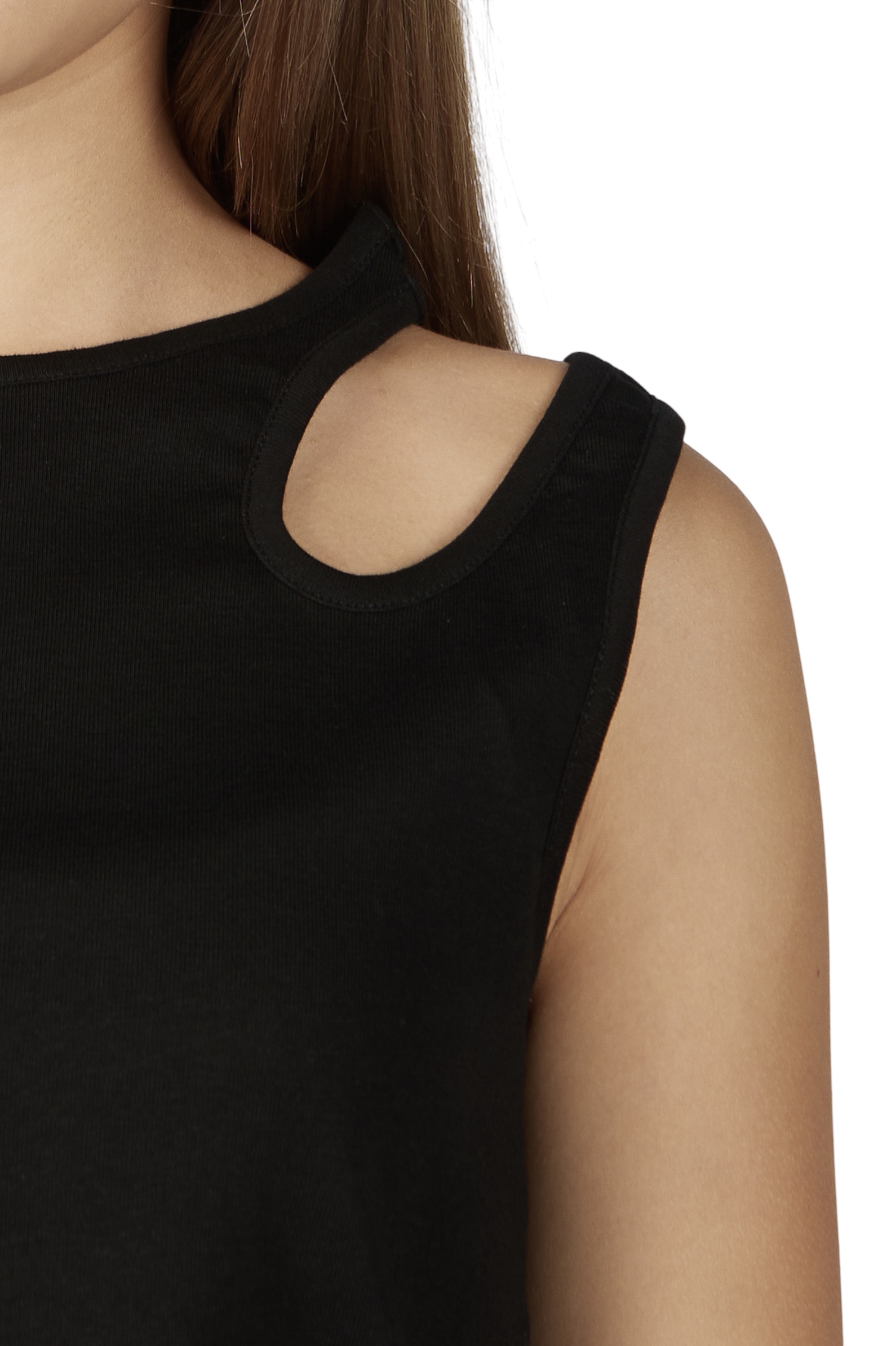 Майка дев.АРТ.G-TS26035,чер,хл-эл