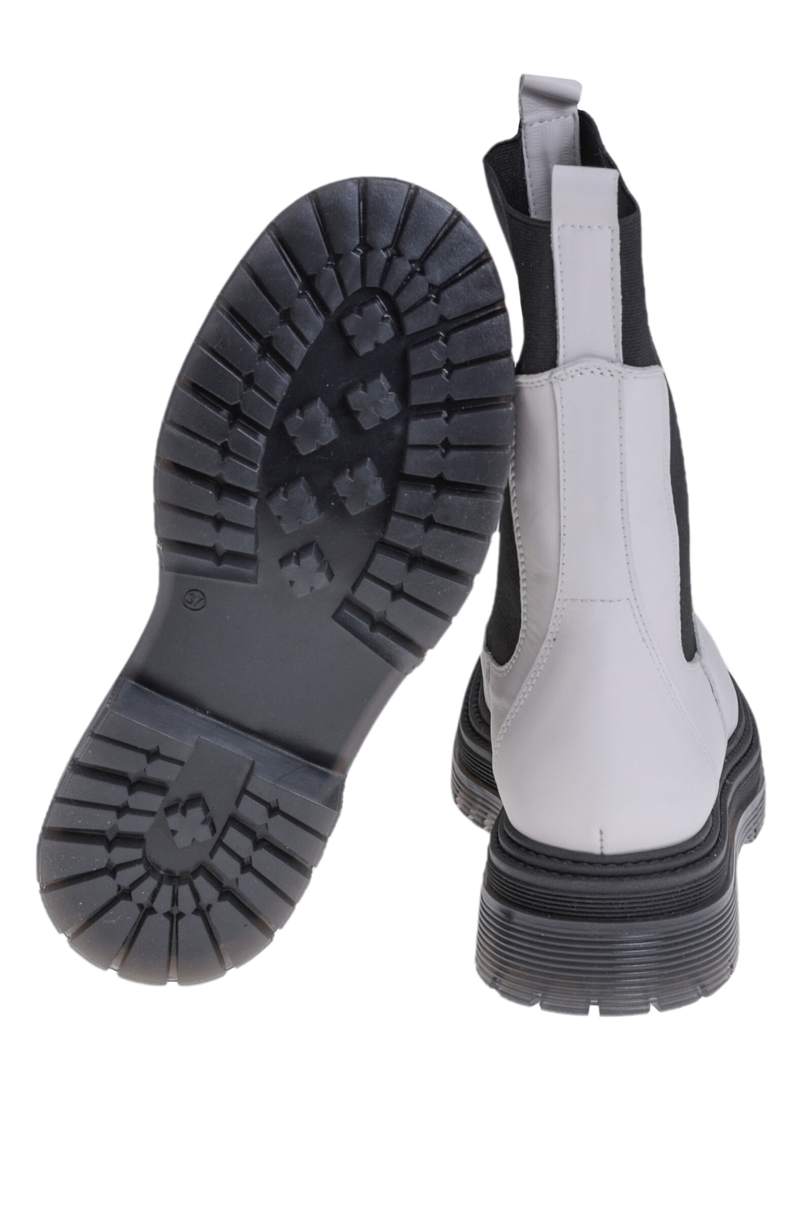 Ботинки жен. АРТ.36643,бел-чер,н.к-тек/н.м