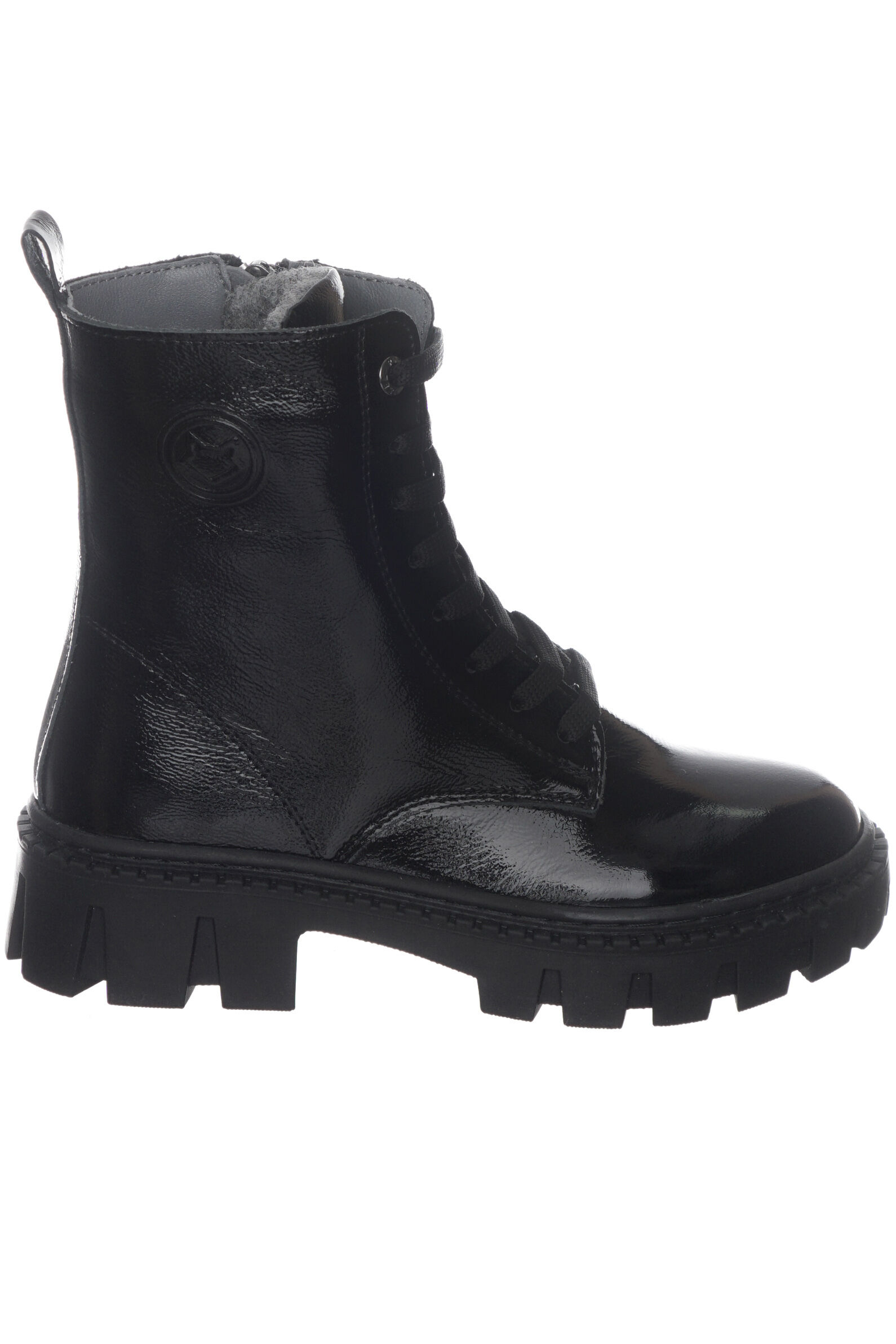 Ботинки дев. АРТ.5-512448-2558,чер,н.лак/шер