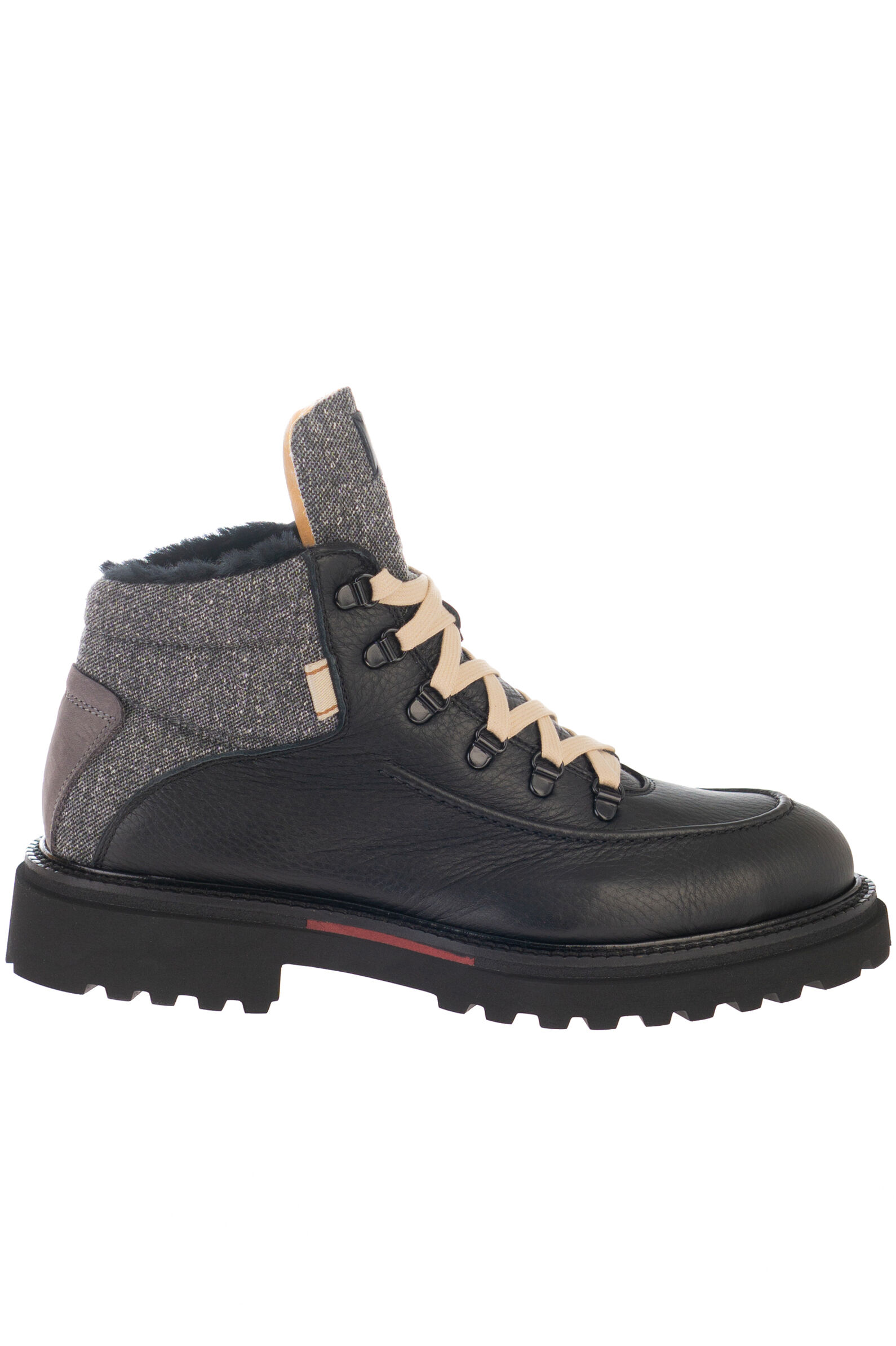 Ботинки муж. АРТ.M16390CAINE731,чер-сер,н.к-т/н.м