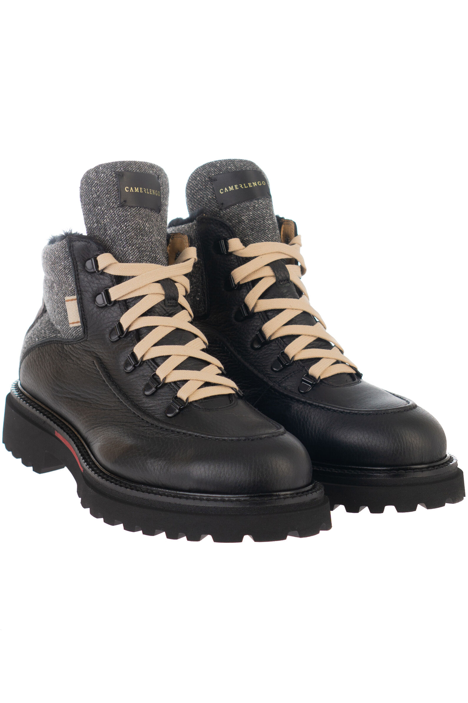 Ботинки муж. АРТ.M16390CAINE731,чер-сер,н.к-т/н.м