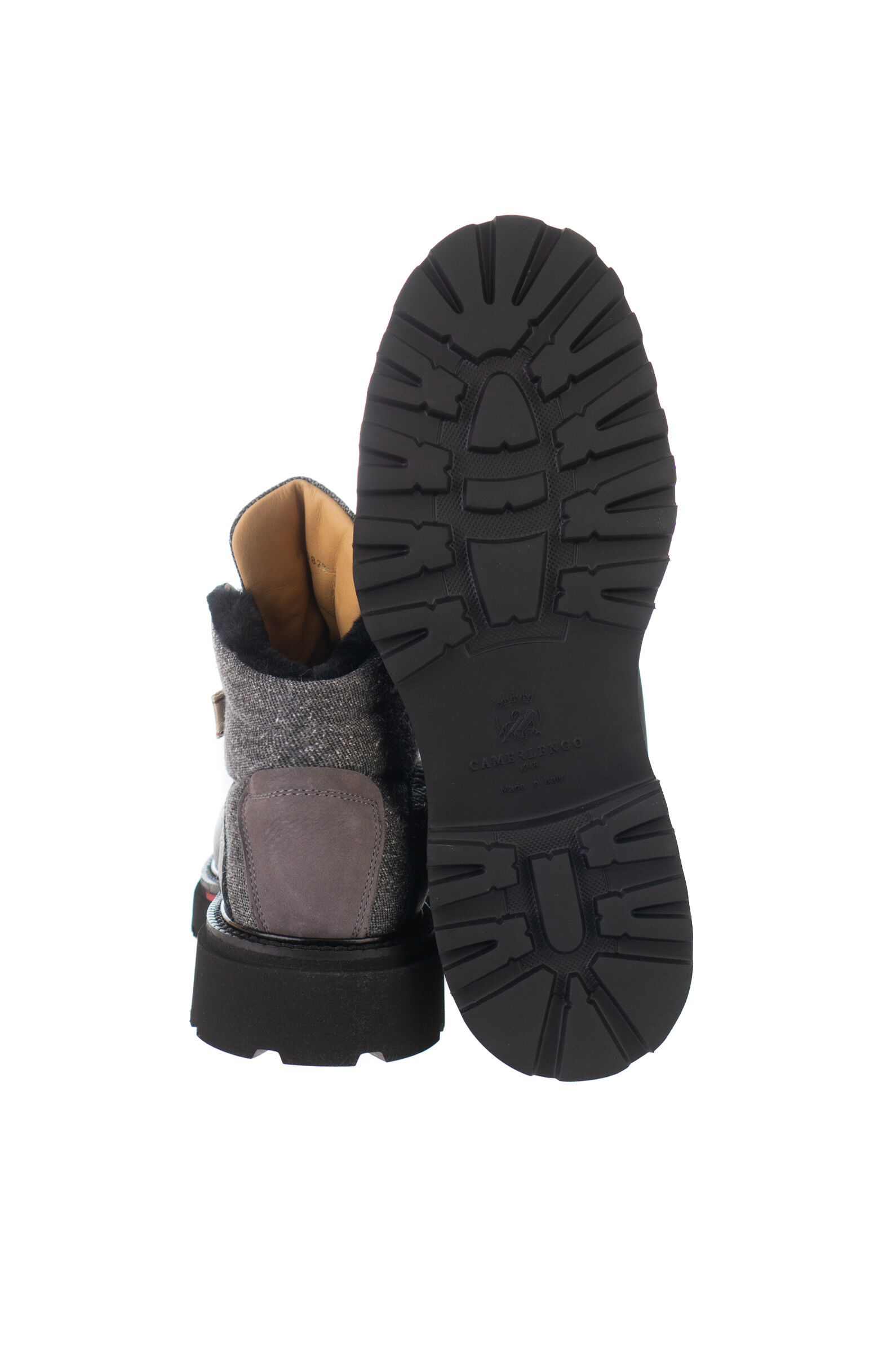 Ботинки муж. АРТ.M16390CAINE731,чер-сер,н.к-т/н.м