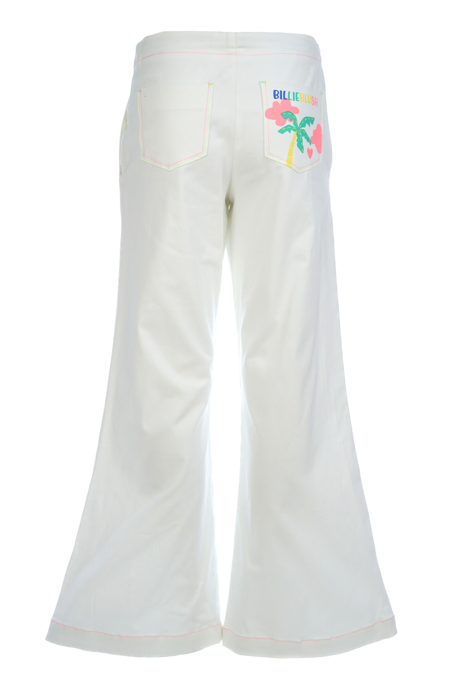 Брюки дев. АРТ.U20345/10P,бел,хл-эл