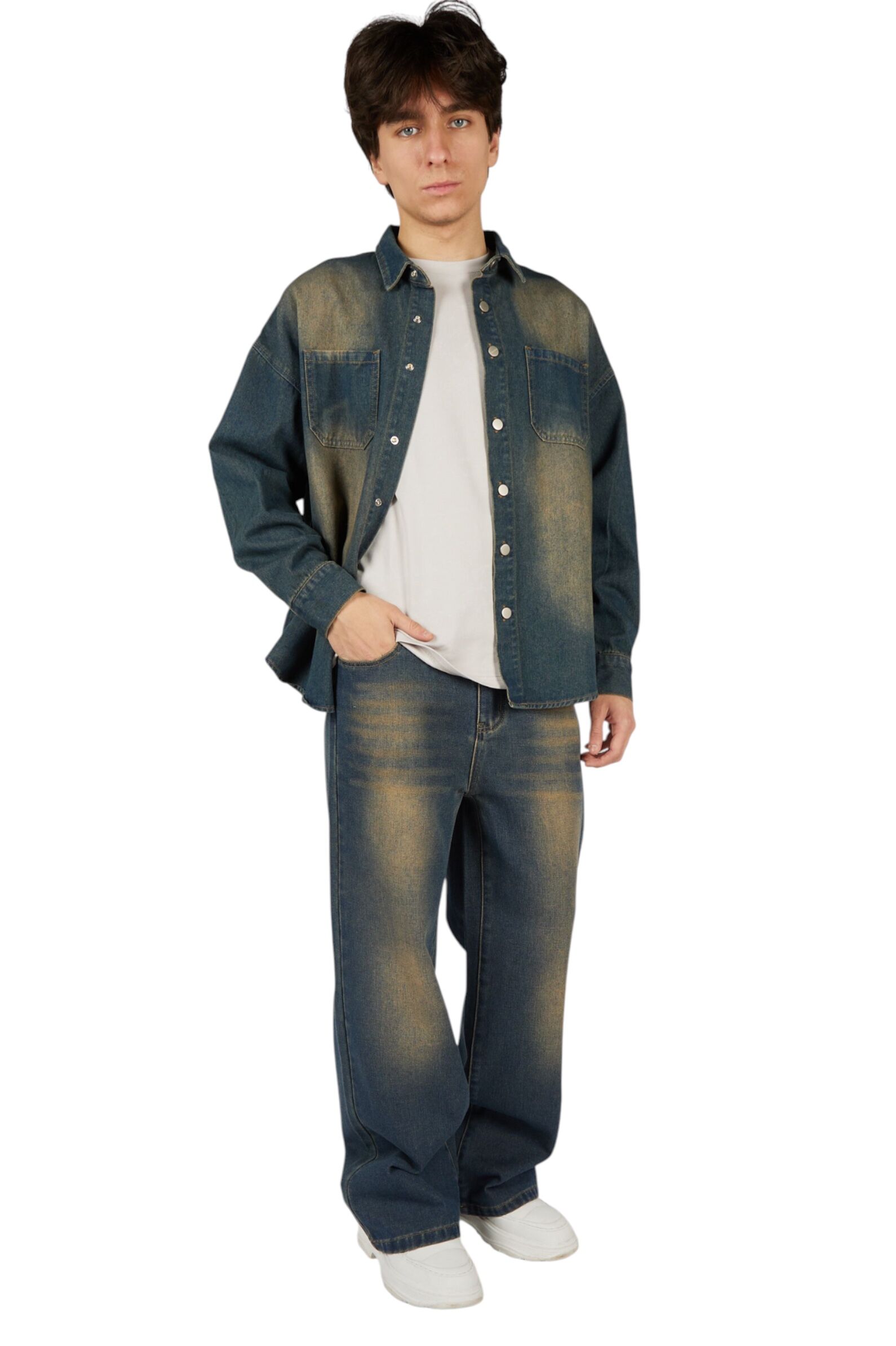 Джинсы АРТ.B-JN35413,син,хл