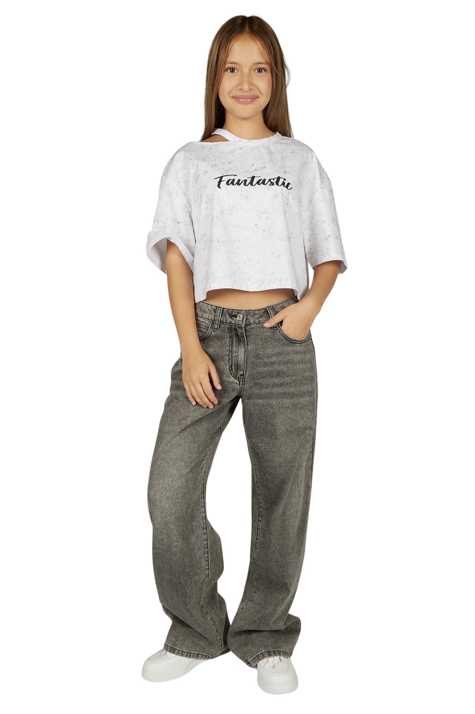 Джинсы АРТ.G-JN26079,сер,хл