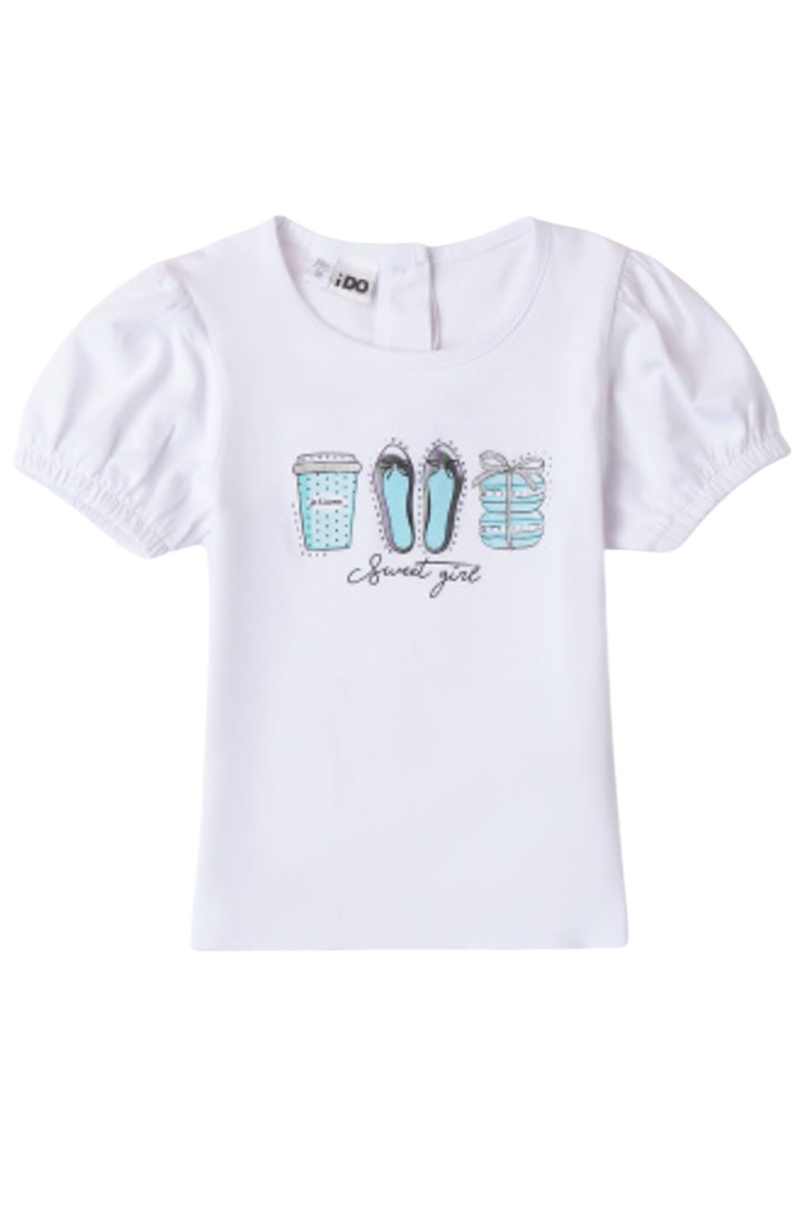 Футболка дев. АРТ.4 8745/00,бел,хл