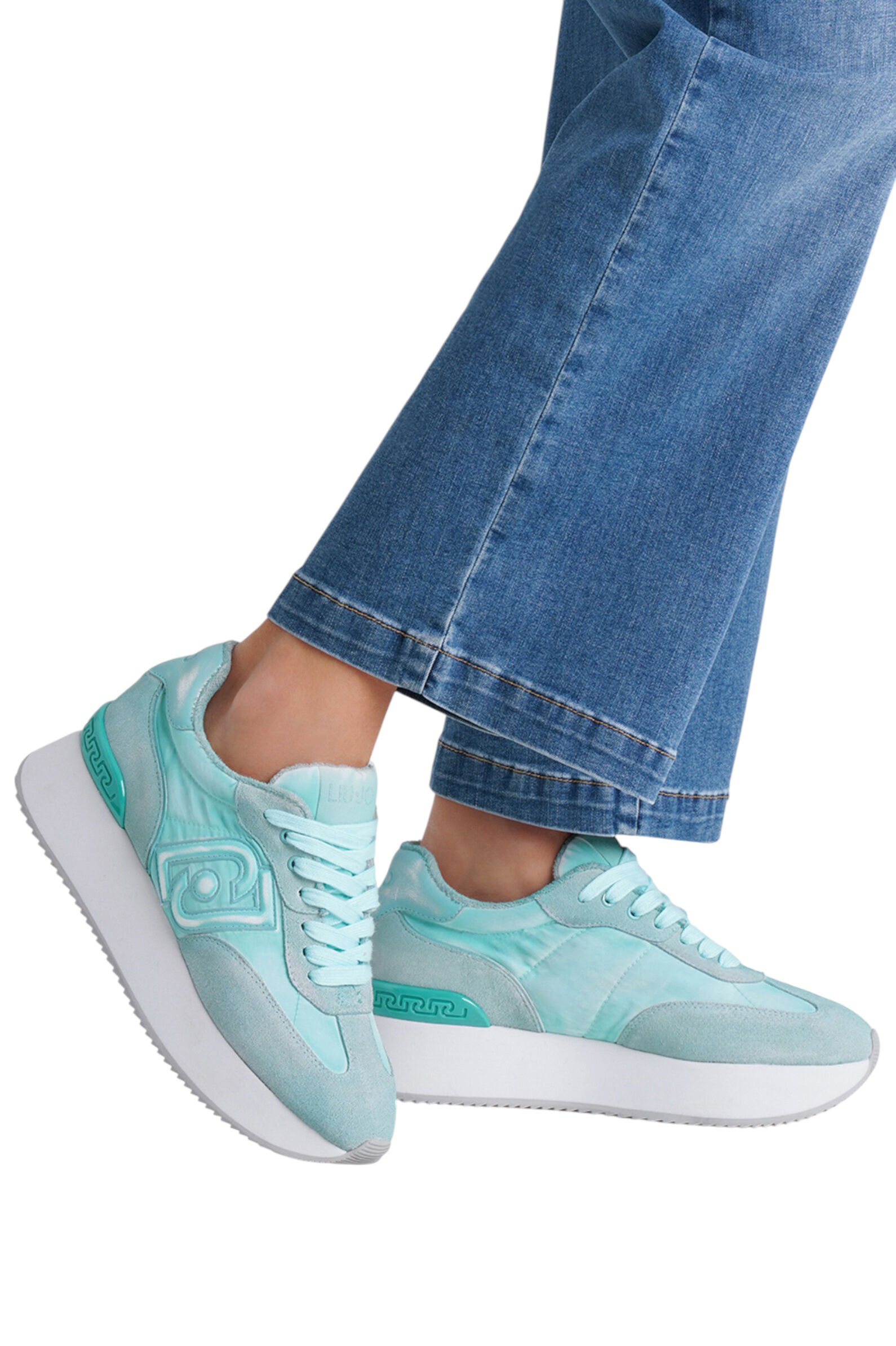 Кроссовки жен. АРТ.BA5035PX003S1310,бирюз,н.з-тек/тек