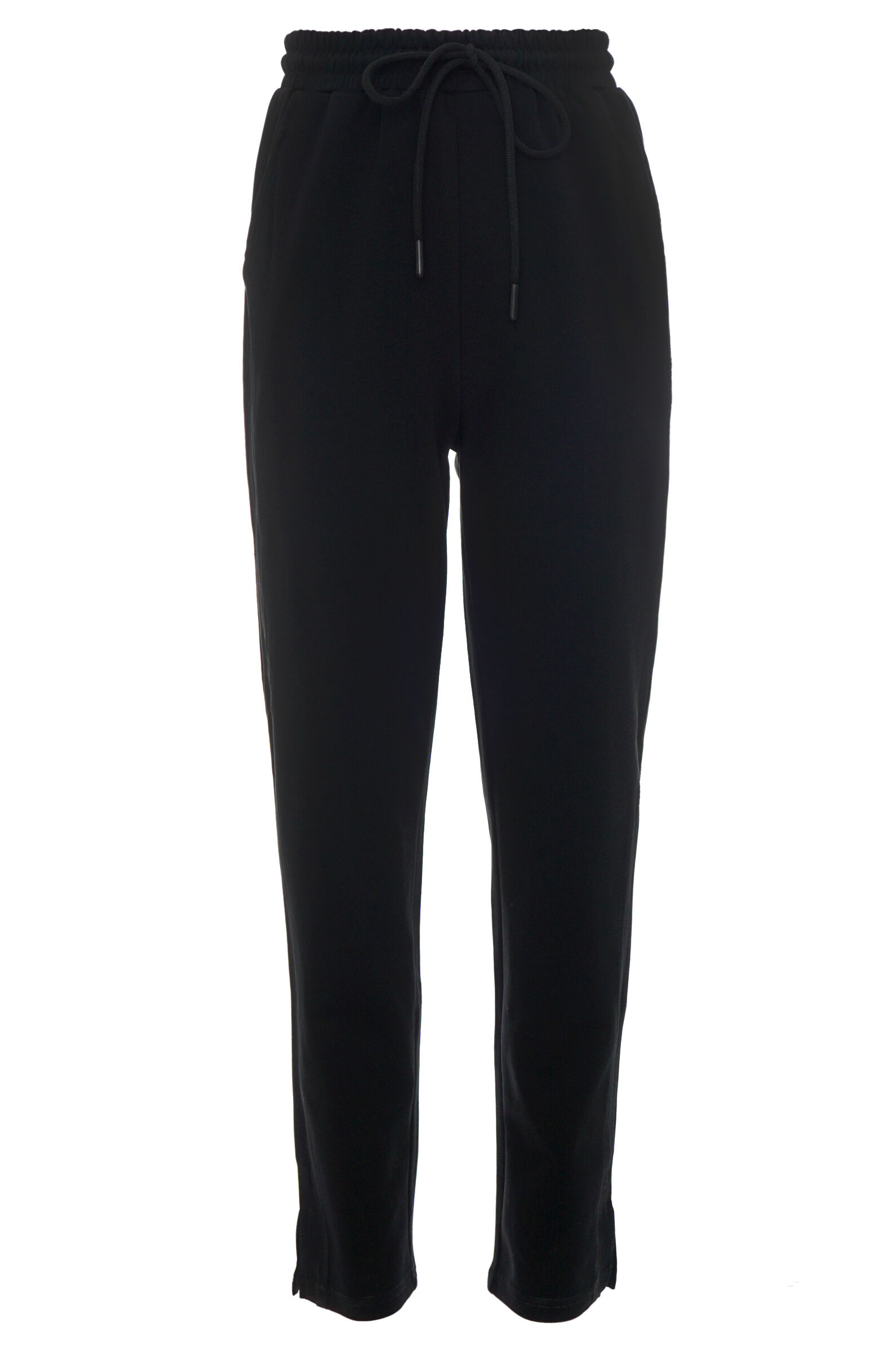 Спорт.Брюки мал. АРТ.B-TR34424B,чер,хл-па-эл