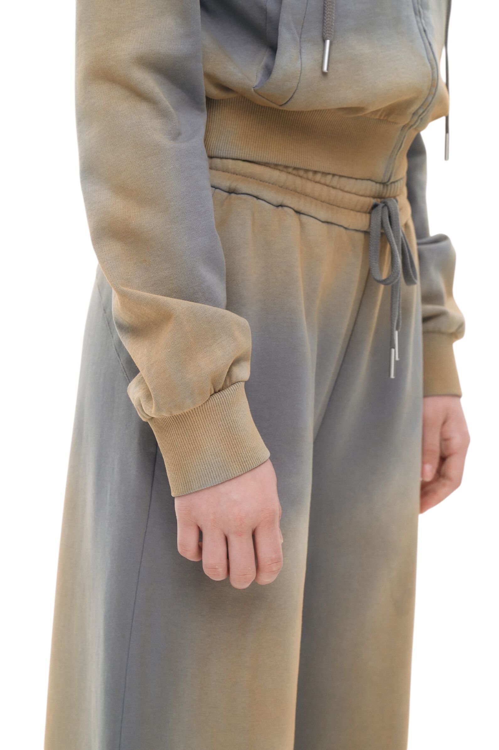 Толстовка дев. АРТ.AA236181,сер-беж,хл